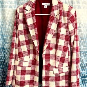 Liz Claiborne plaid blazer